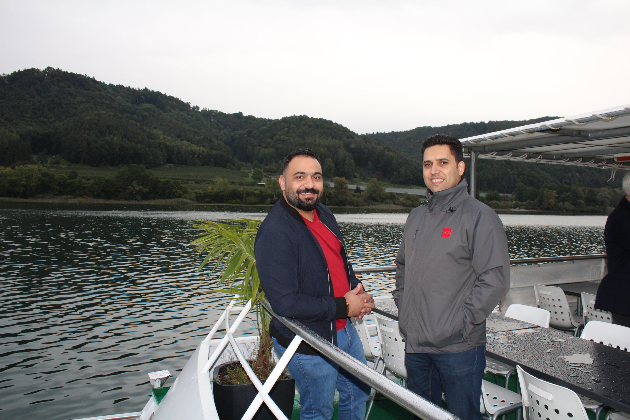  GCS Iraqi Branch Manager Wissam Allamy and Jasim Al Janabi (AKAD International) enjoying the boat trip 