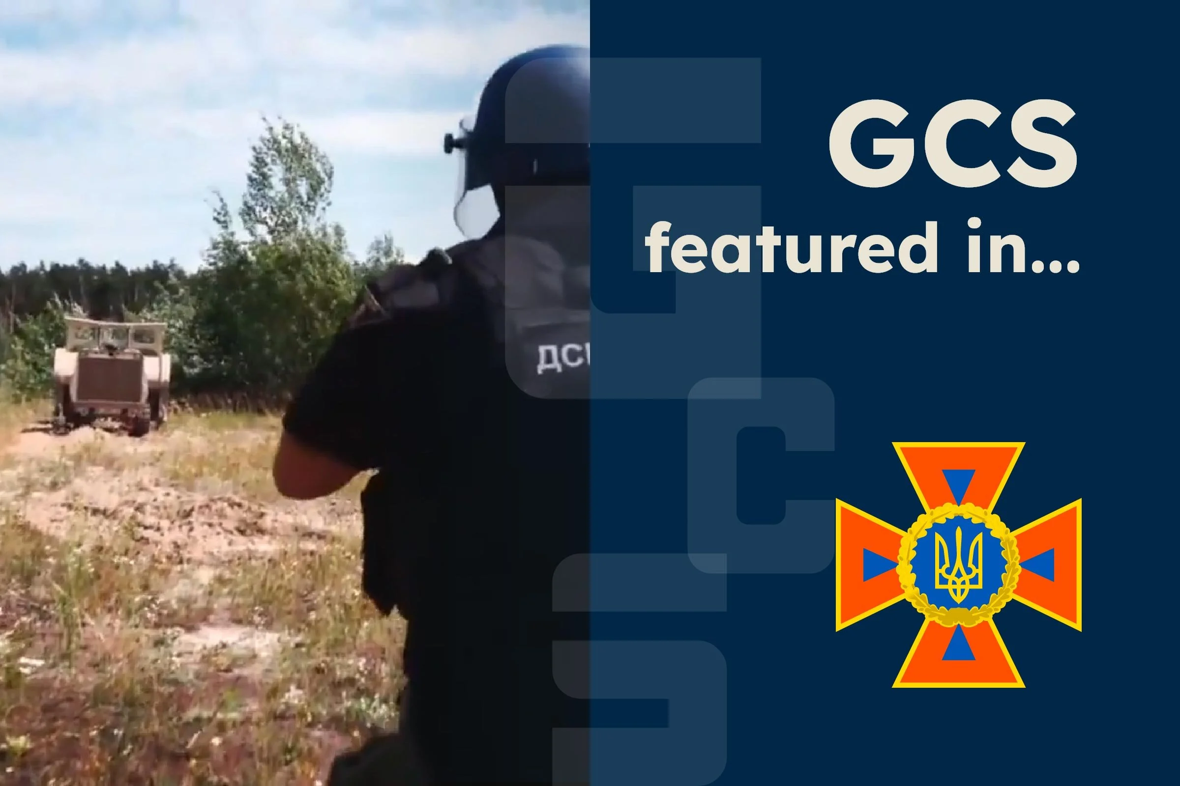Watch our GCS-200 demining platform in action with the State Emergency Service of Ukraine 