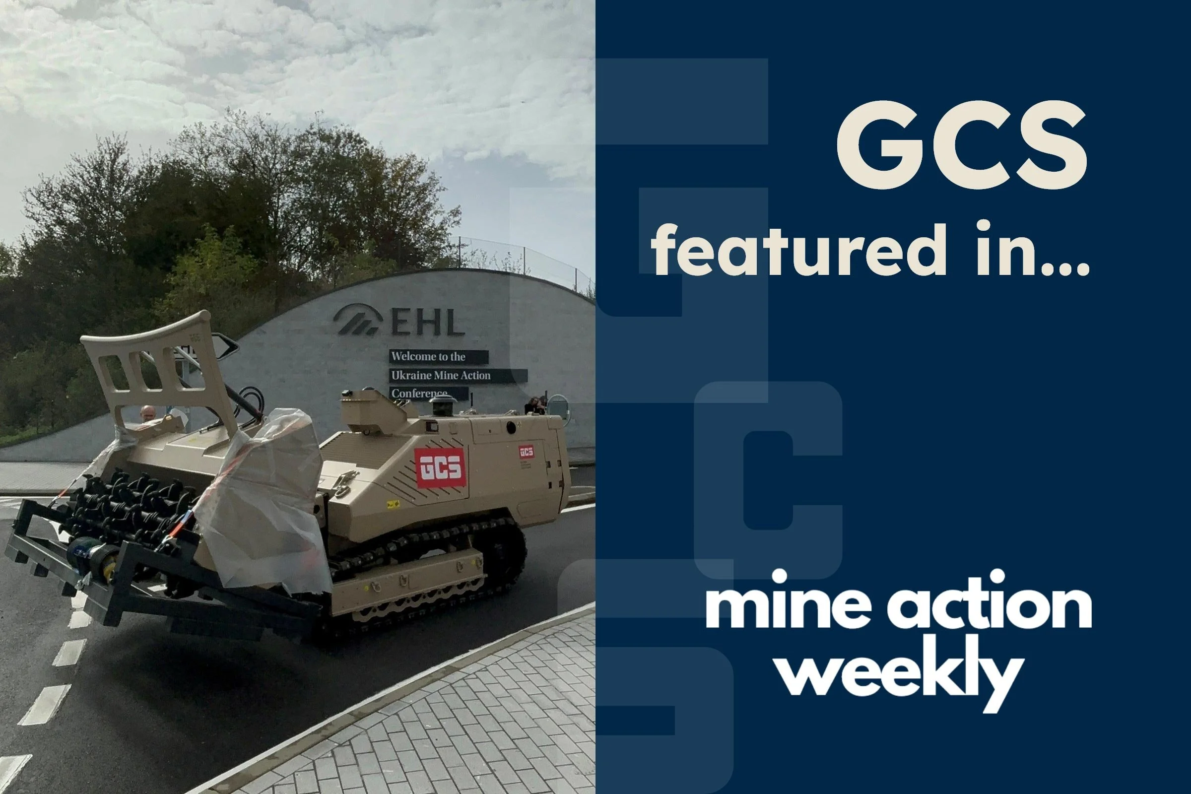 GCS feature in Mine Action Weekly for two weeks running