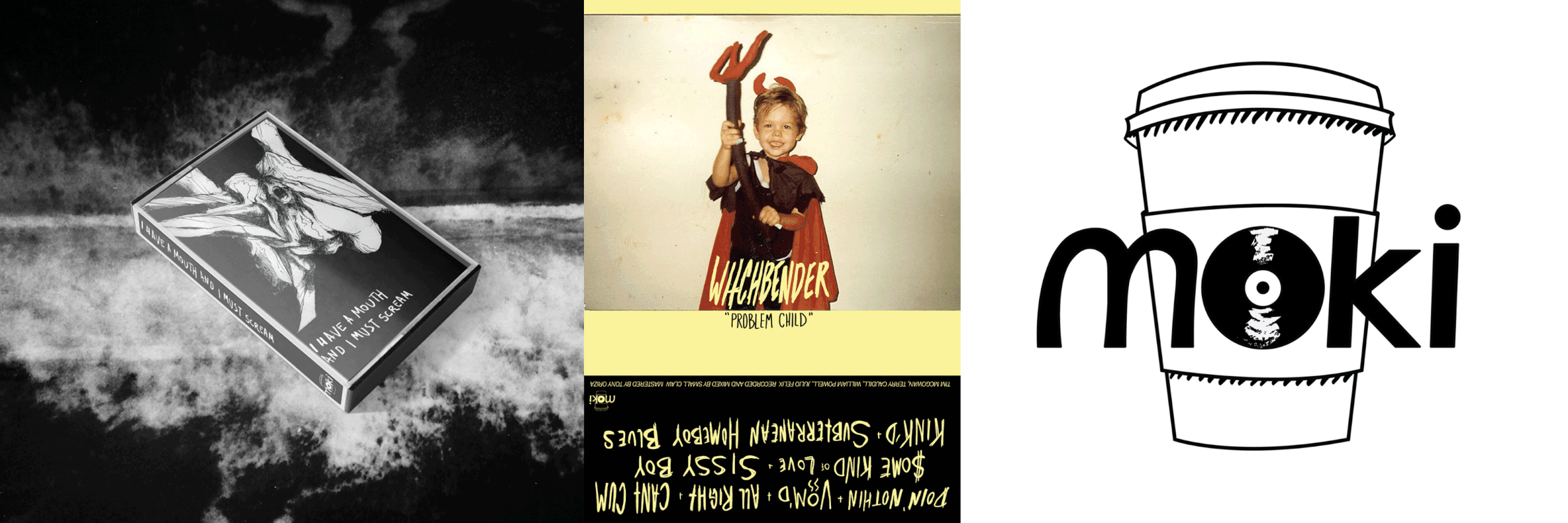 logo and release design for moki tapes