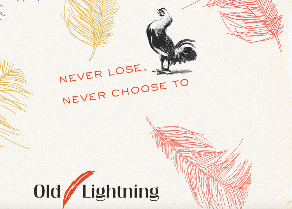Old Lightning's beautiful website wallpaper