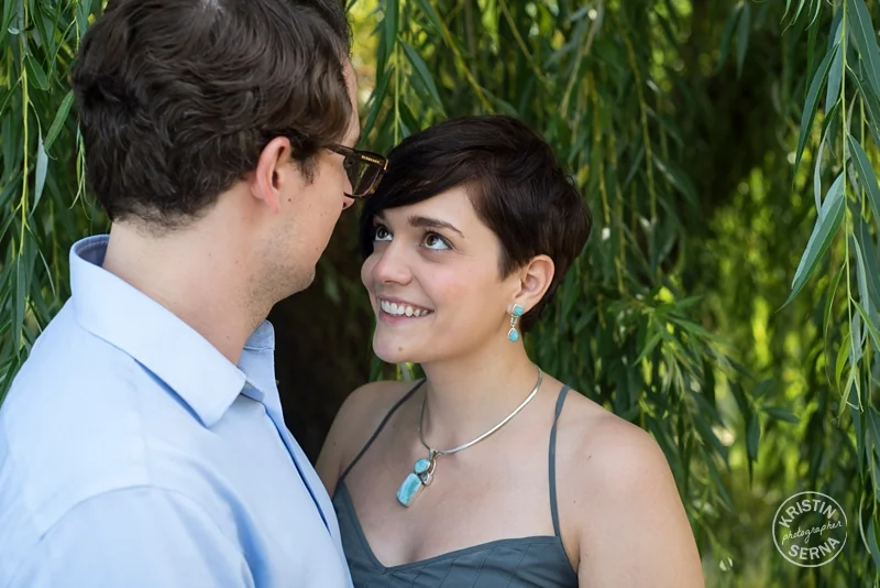 Weeping Willow Couple Portrait by Kristin Serna - Chicago Engagement Photo