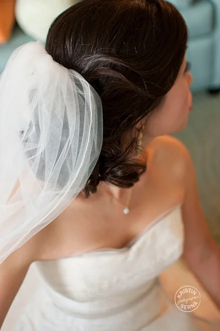 Non-posed bridal portrait by Kristin Serna