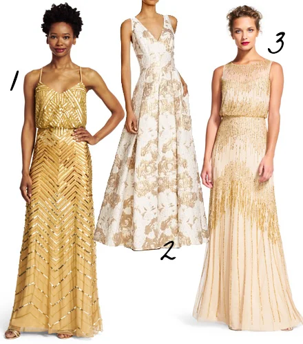 Gold Wedding Dress Inspiration