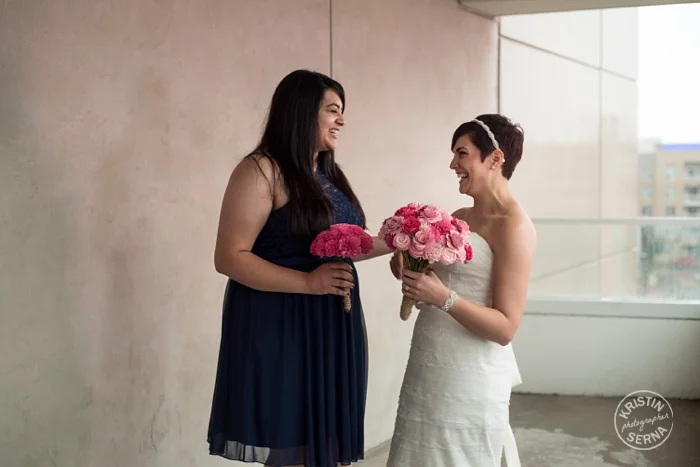 Maid of Honor and Bride Candid Photography by Kristin Serna