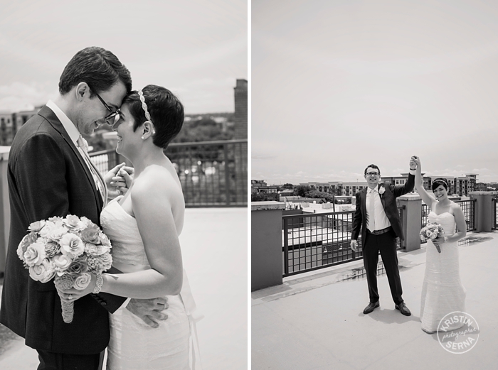 Rooftop Wedding Photography by Kristin Serna 
