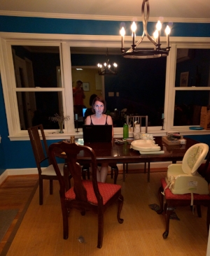 Me being a writer, in spite of the madness.