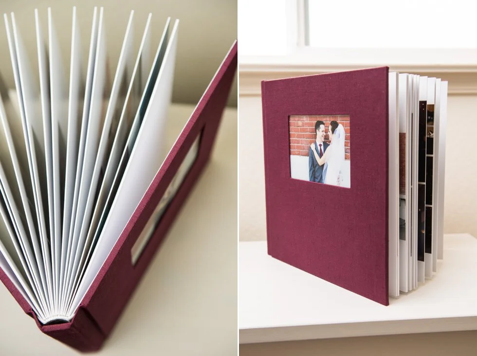 Linen wedding album