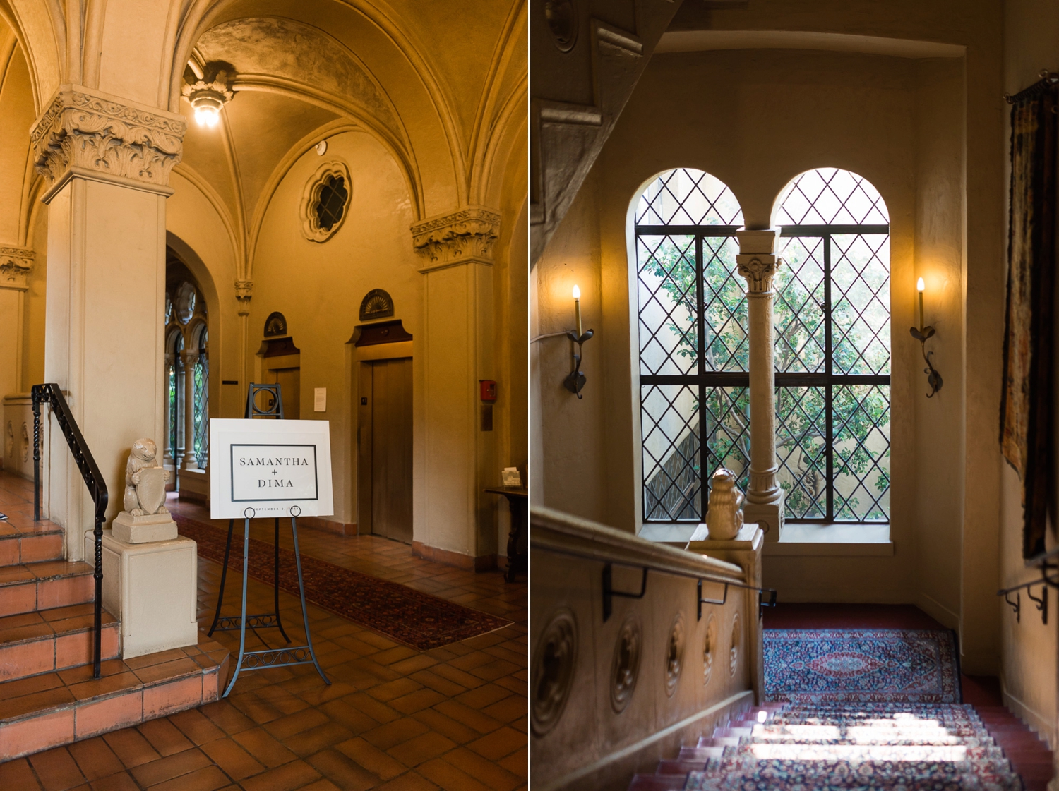 Decorative hallways at Berkeley City Club