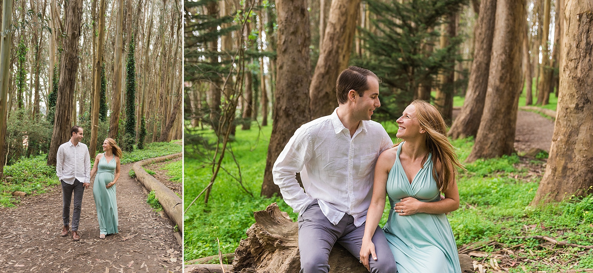 Presidio Wood Line maternity photography