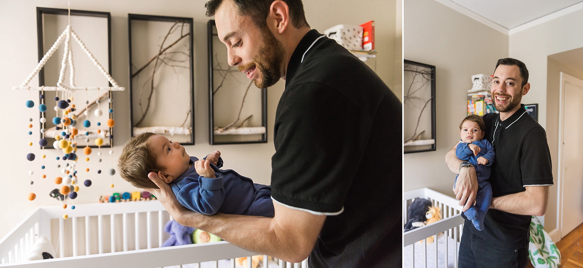 Father holding his baby