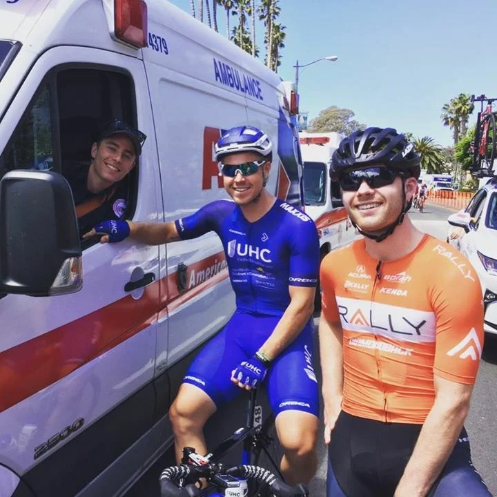 Ryan working the Tour of California with AMR.