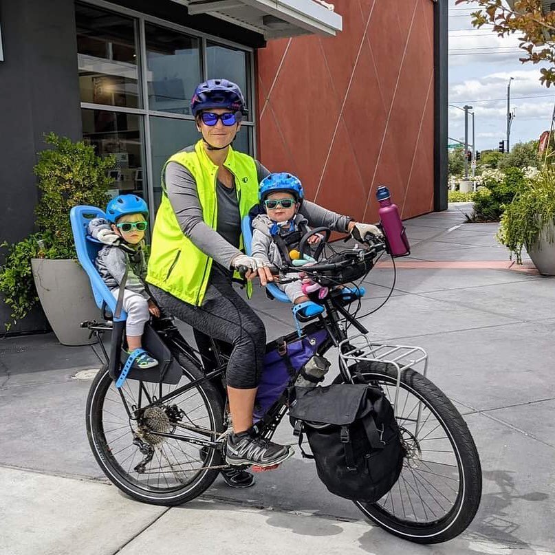 New journal entry! Christine, pictured here hauling her two kids, will be racing her first ever cyclocross event on Nov 20th at #nuttycross. Thank you for sharing your cycling journey with us and Goodluck at your first CX race! Can&rsquo;t wait to he