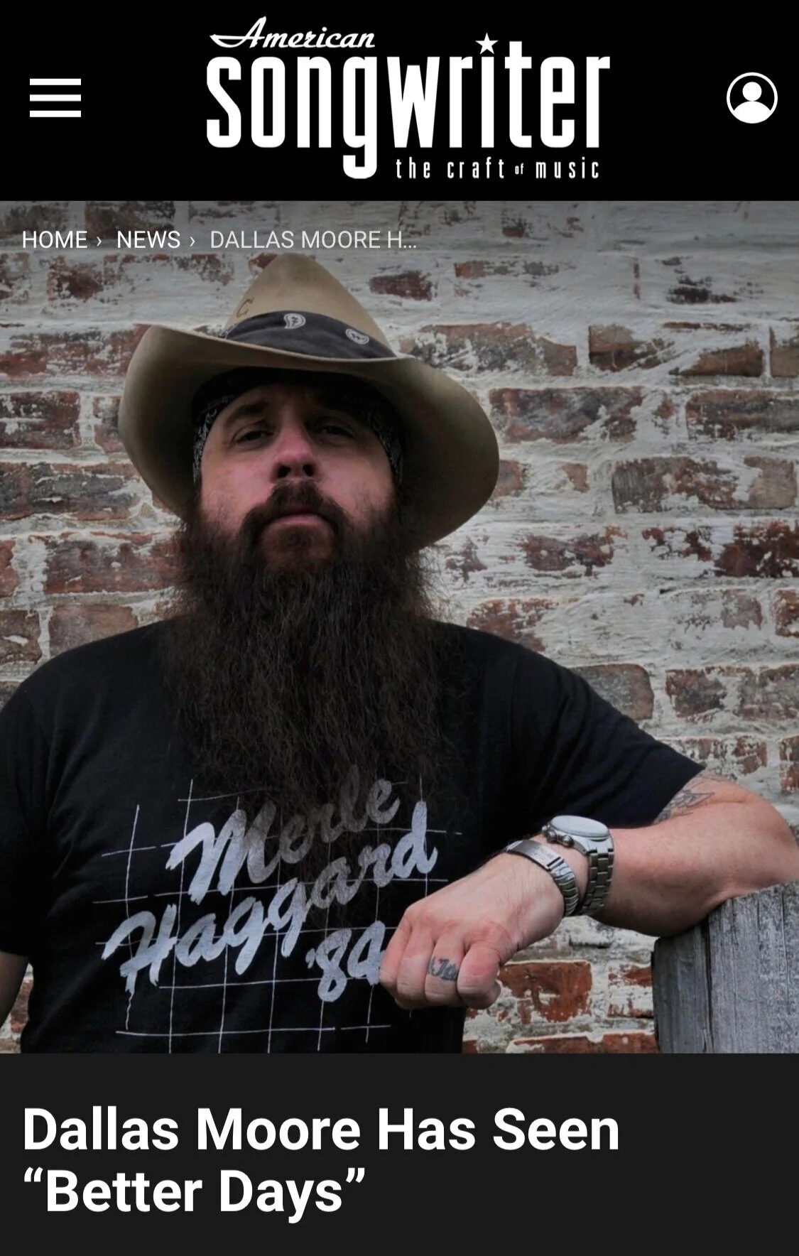 American Songwriter - "Better Days" Premiere