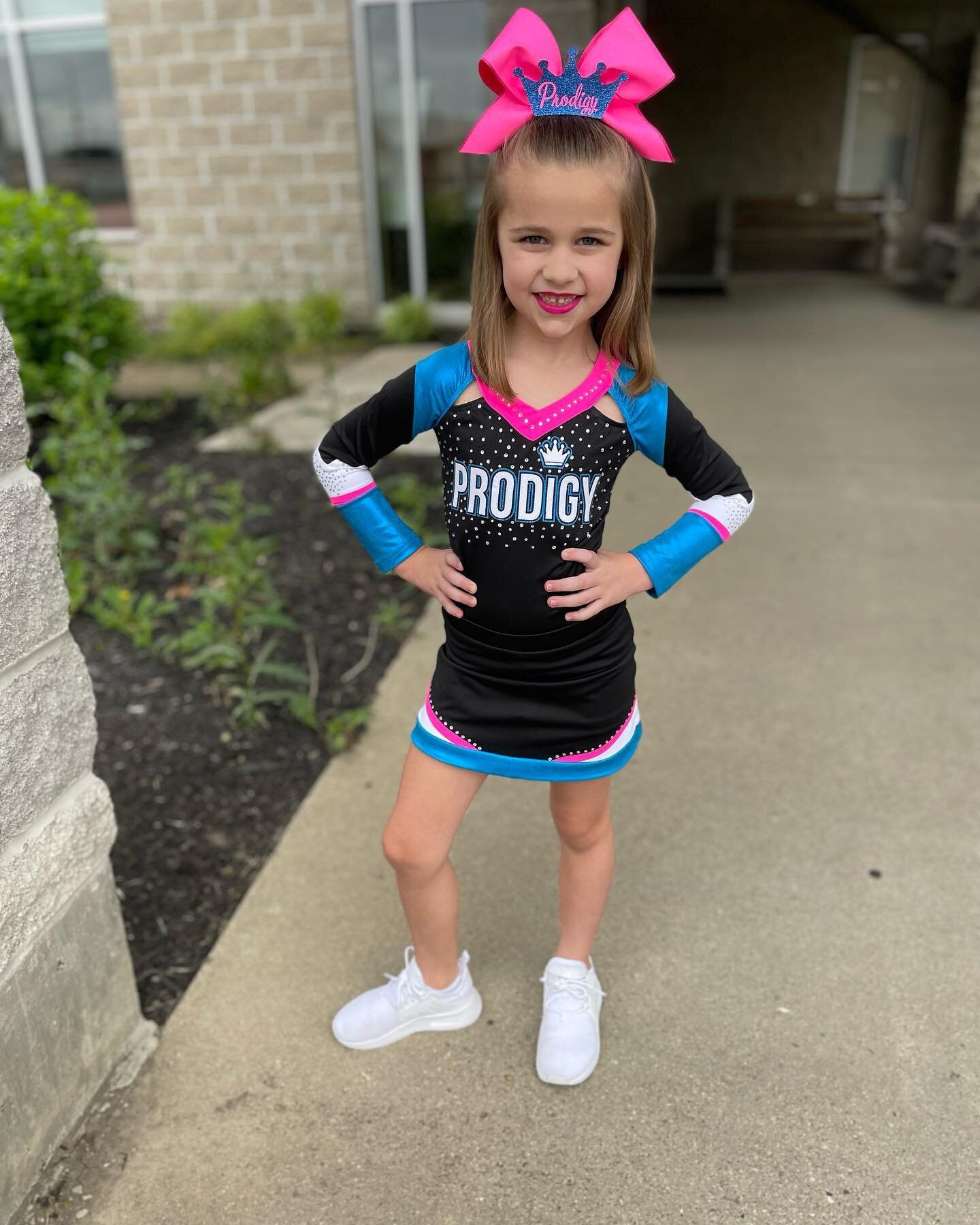 Victory Lee Moore got her Prodigy Cheer Athletics pics the other day and her team was invited to walk in the parade in Dillsboro, Indiana today. GO VICTORY! #Victory #victoryleemoore #cheer #cheerleading ⭐️⭐️⭐️⭐️⭐️