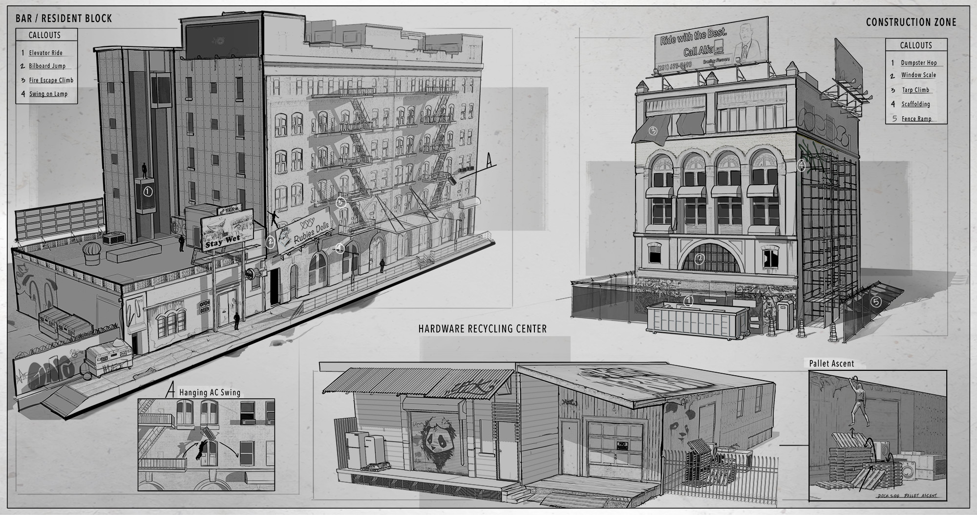 Old Block Environment Design