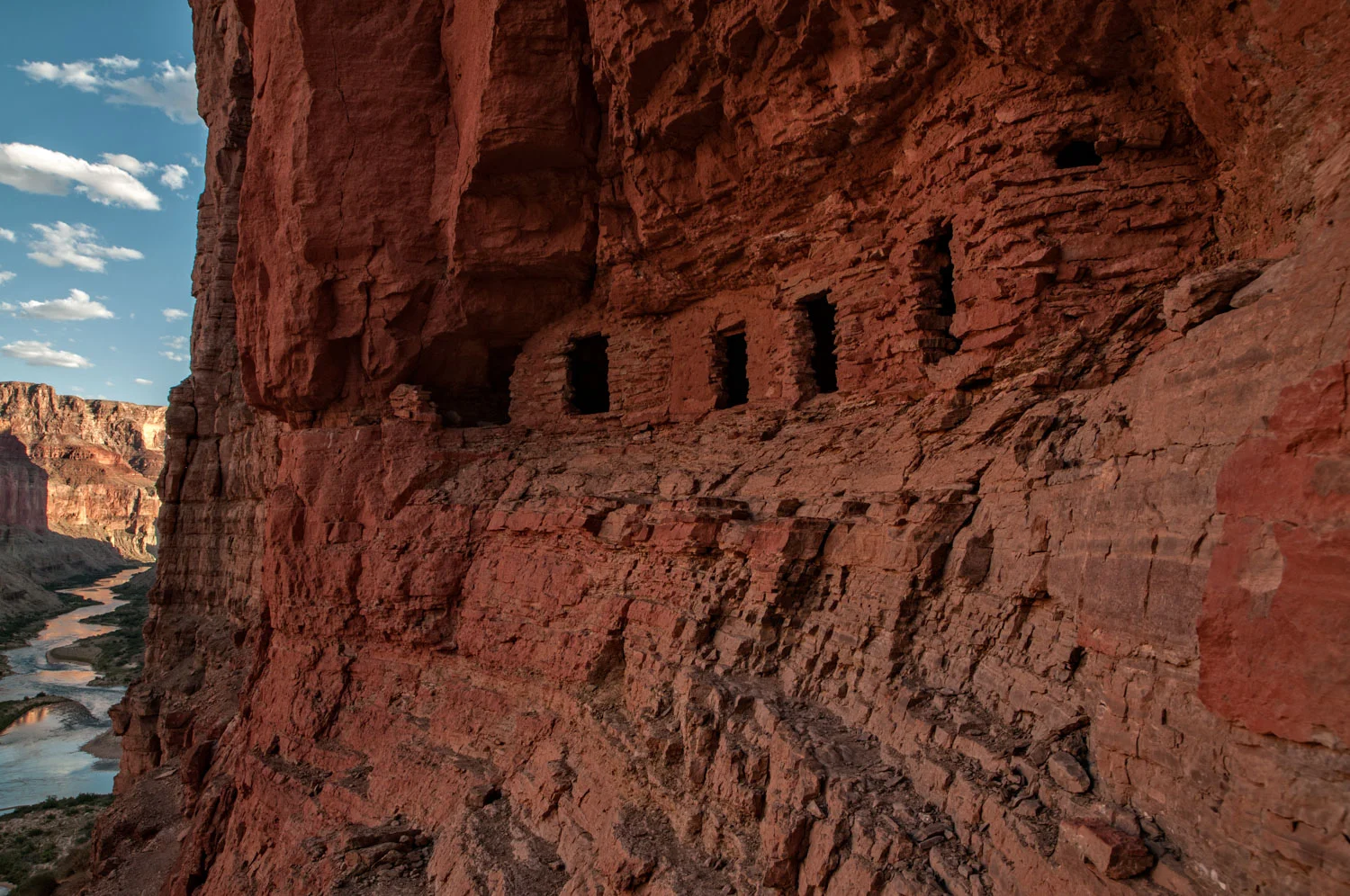 Anchient Granaries along the Grand Canyon.