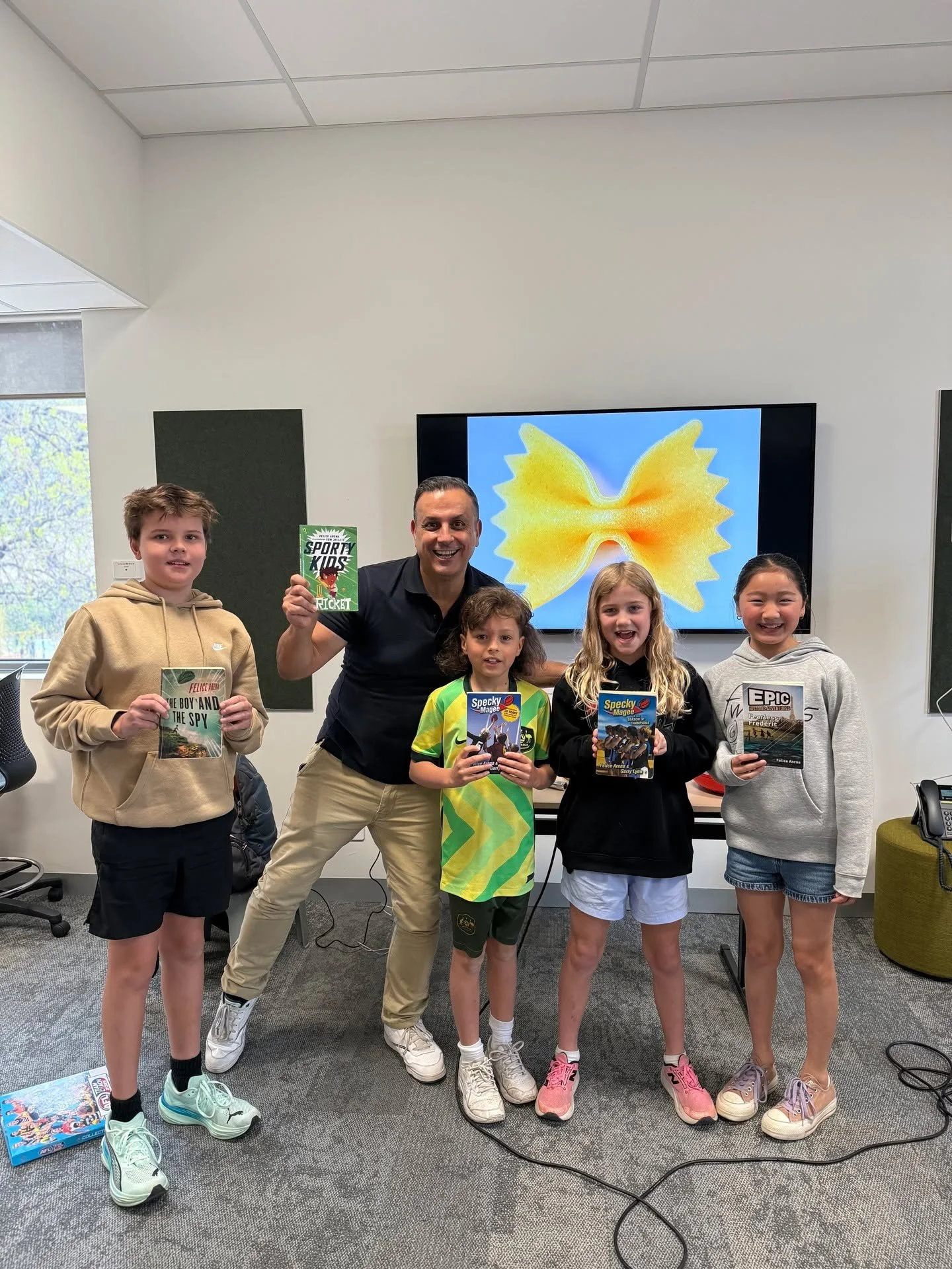 We had the incredible Felice Arena visit our school! Students were inspired hearing from the bestselling author of the much loved Specky Magee&nbsp;series. 

Stories about football, friendships, and following your dreams. 🏉📖

We also got a sneak pe
