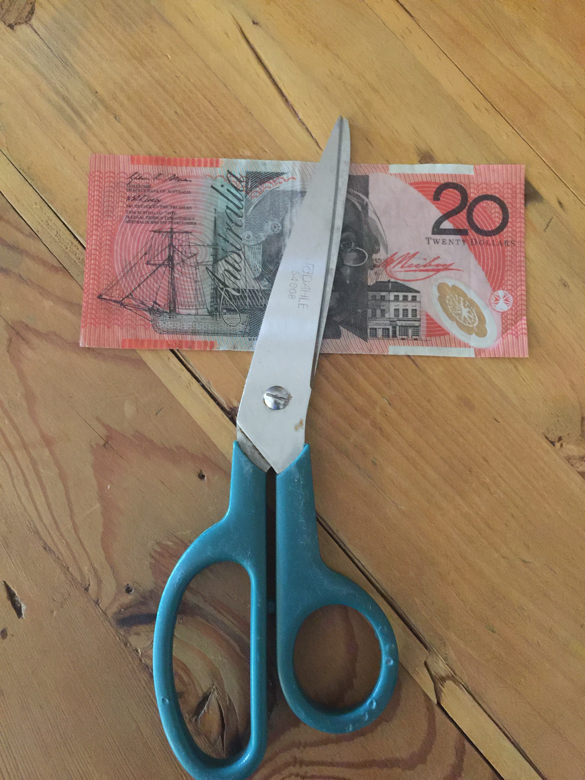 Don't slice your money in half.