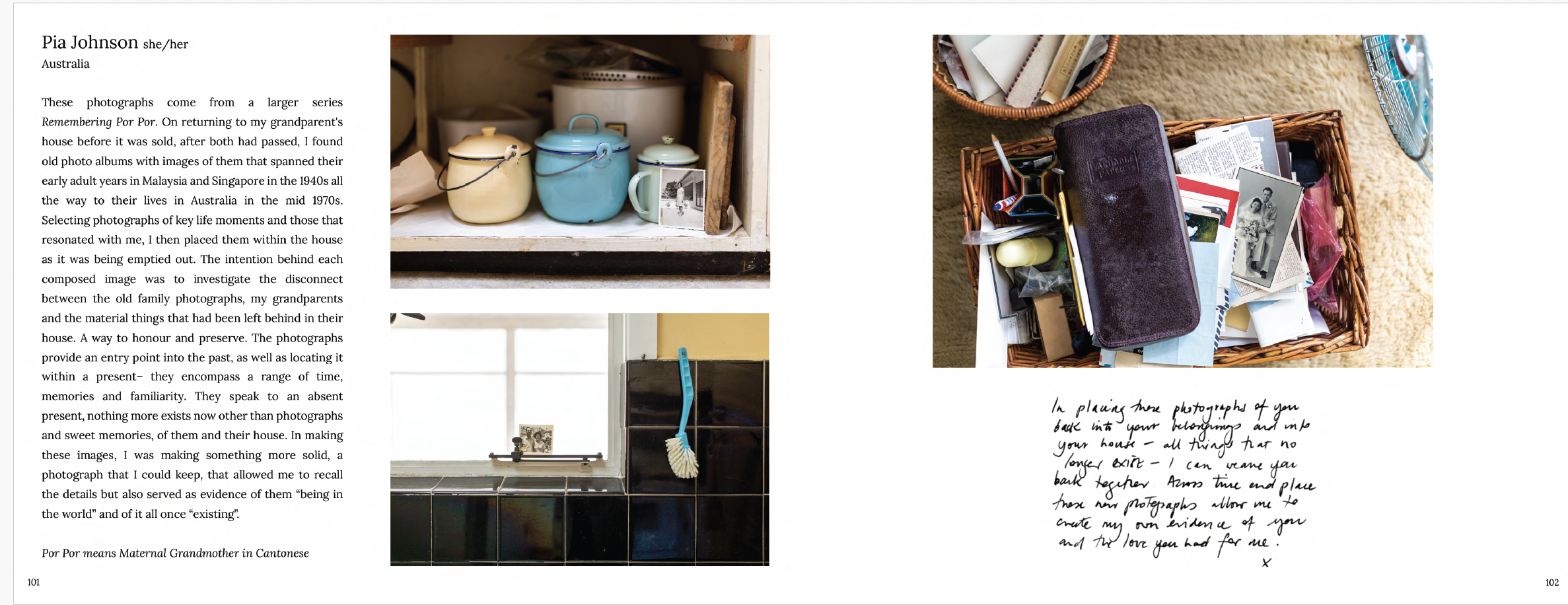 Photo Trouvee Magazine 'The Grandparents Project' book spread