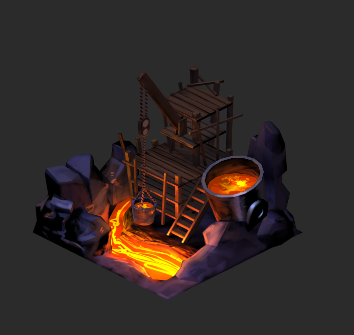 Low poly Forge