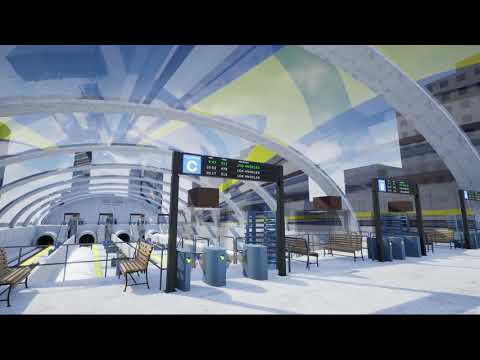 Hyperloop Station (UE4) 1080p