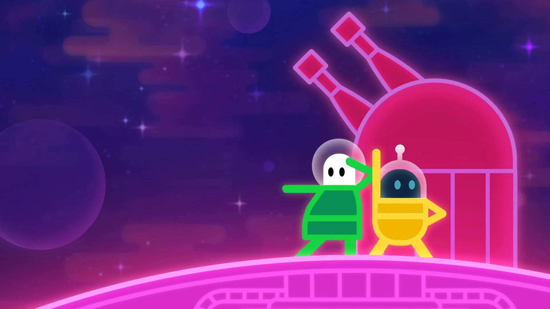 Lovers in a Dangerous Spacetime