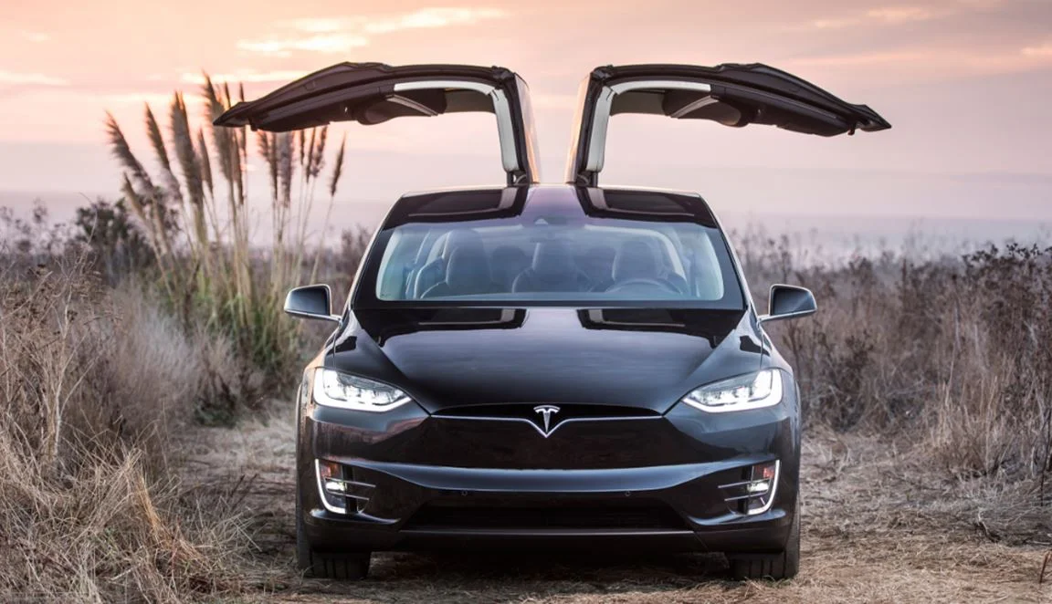"Falcon Wings", a stand-out feature of the Tesla Model X