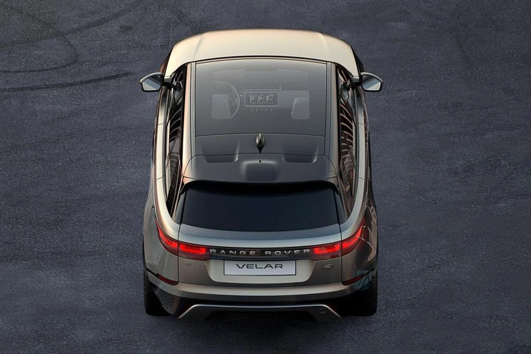 A teaser from Landrover of the new Range Rover Velar