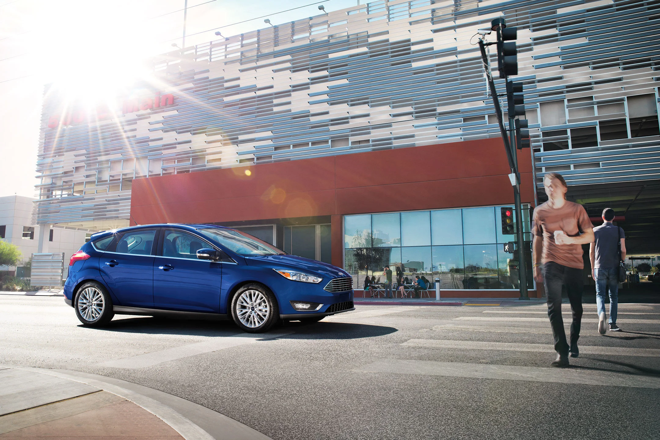 2017 FORD Focus Hatchback in Kona Blue, image via ford.com