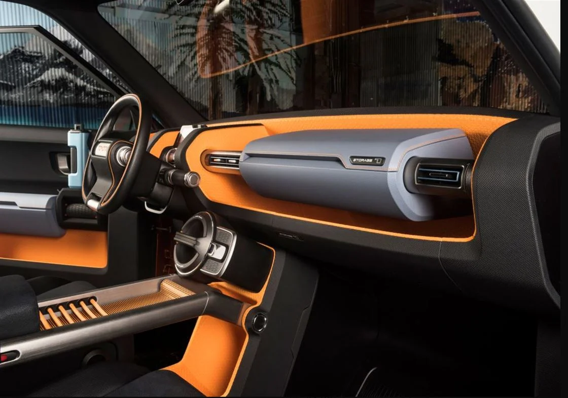Internal cabin shot of the Toyota FT-4X Concept SUV