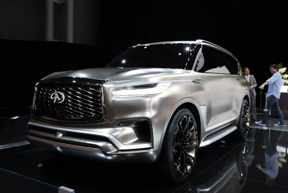 The Infiniti QX80 displayed at the NYAS '17