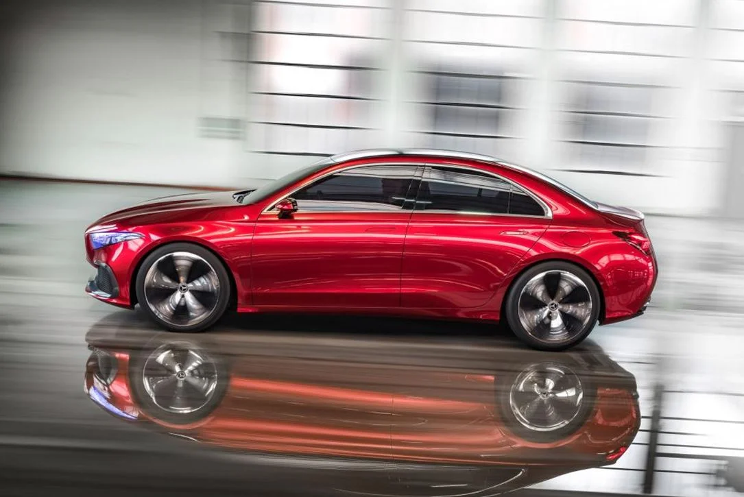 Longer and taller, than the current hatch, for the Mercedes-Benz A Class Concept Sedan
