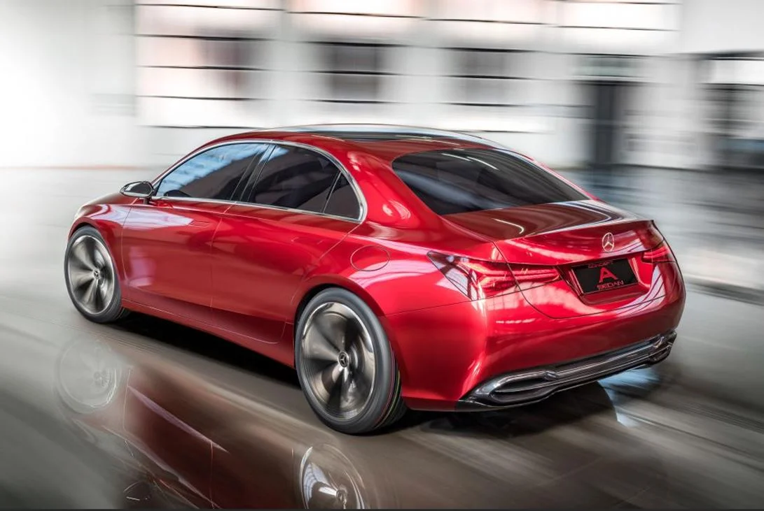 A more upright roof, than the current Mercedes-Benz CLA, for the A-Class Concept Sedan