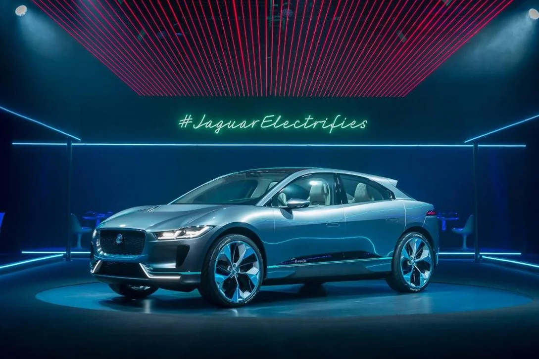 The all new Jaguar Electric Car, I-Pace, first revealed at the Los Angeles Motor Show&nbsp;