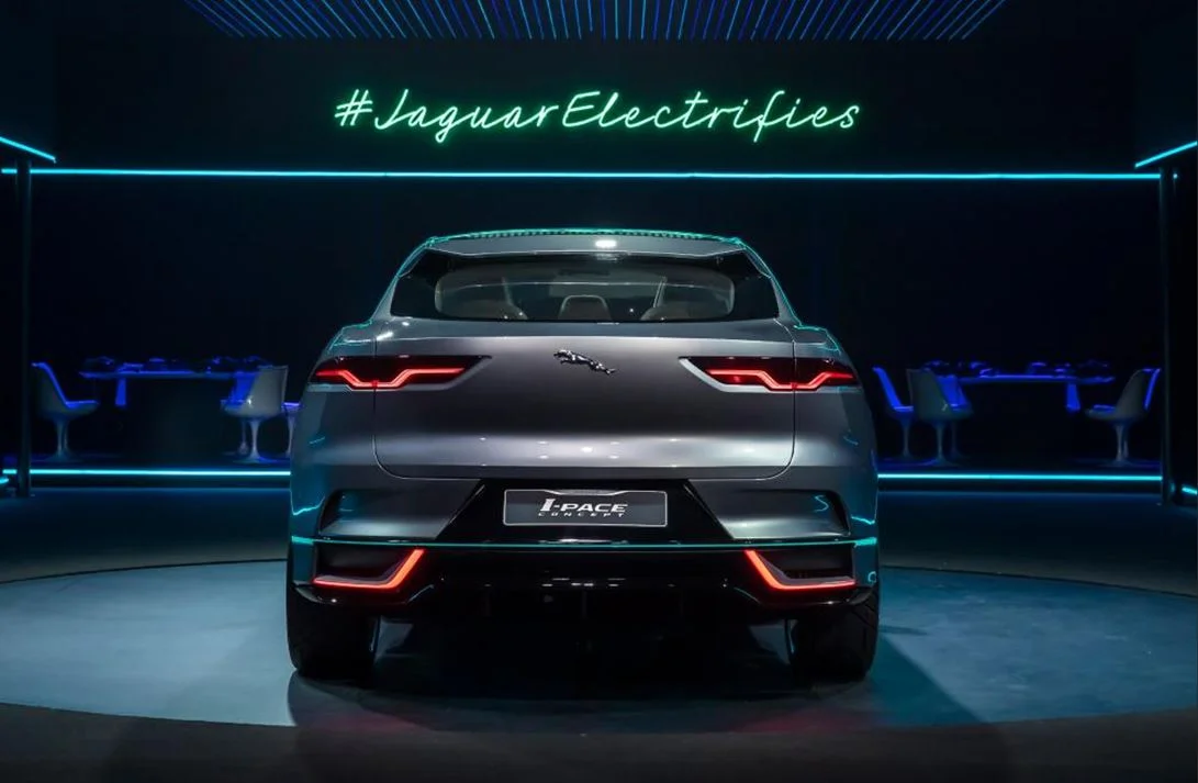 The external rear shot of the Jaguar I-Pace