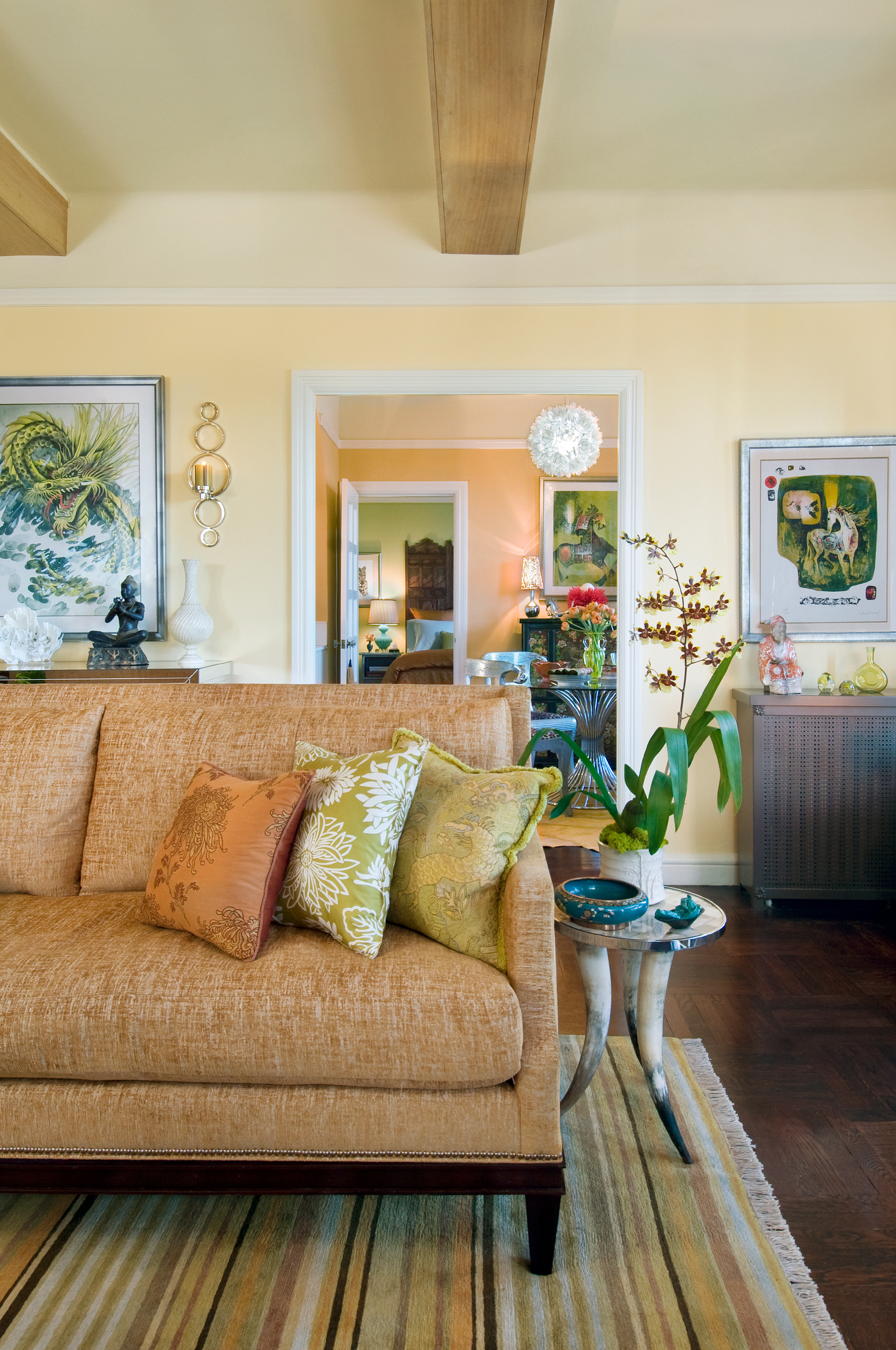 Yellow Living Room Design