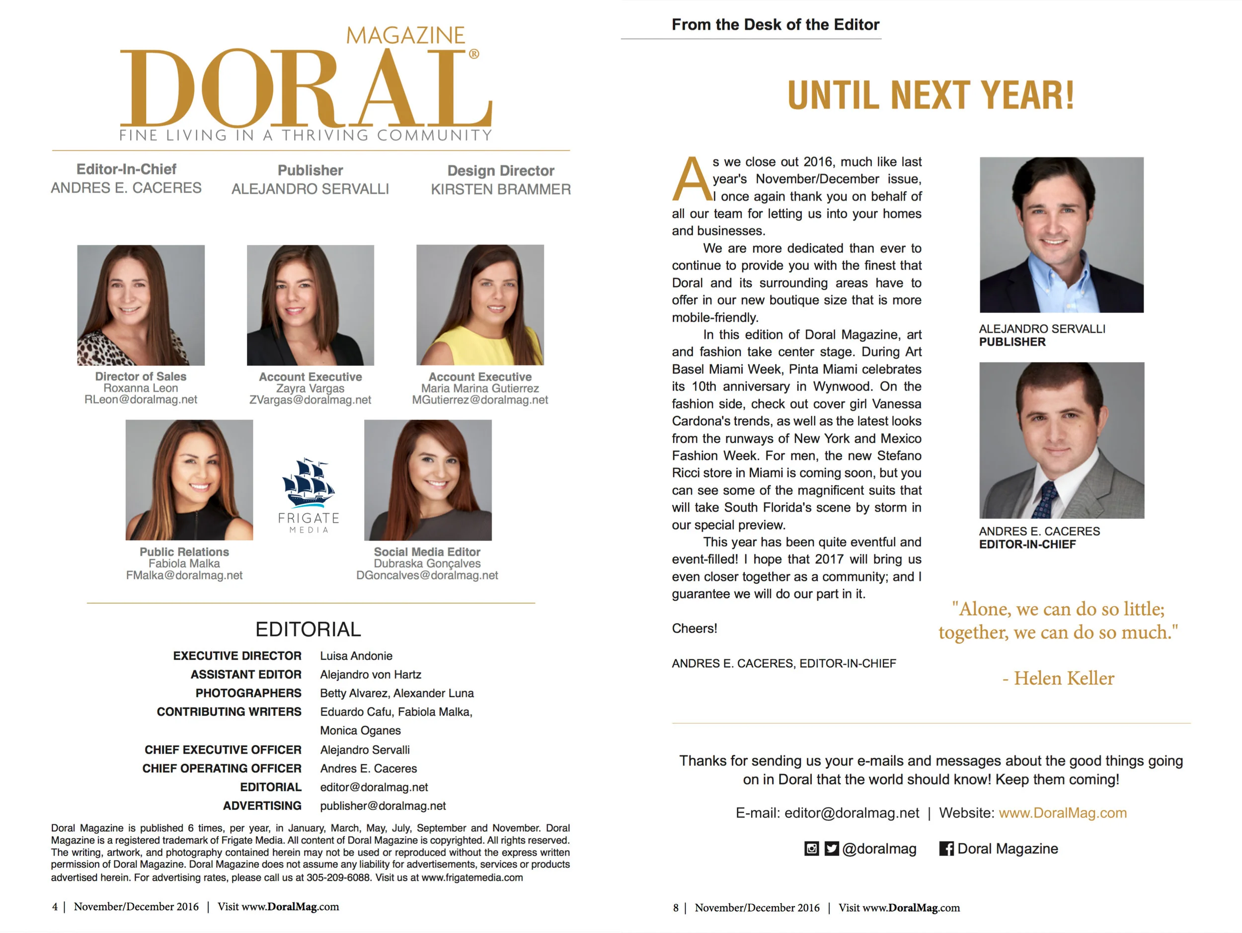Doral Magazine | Editorial