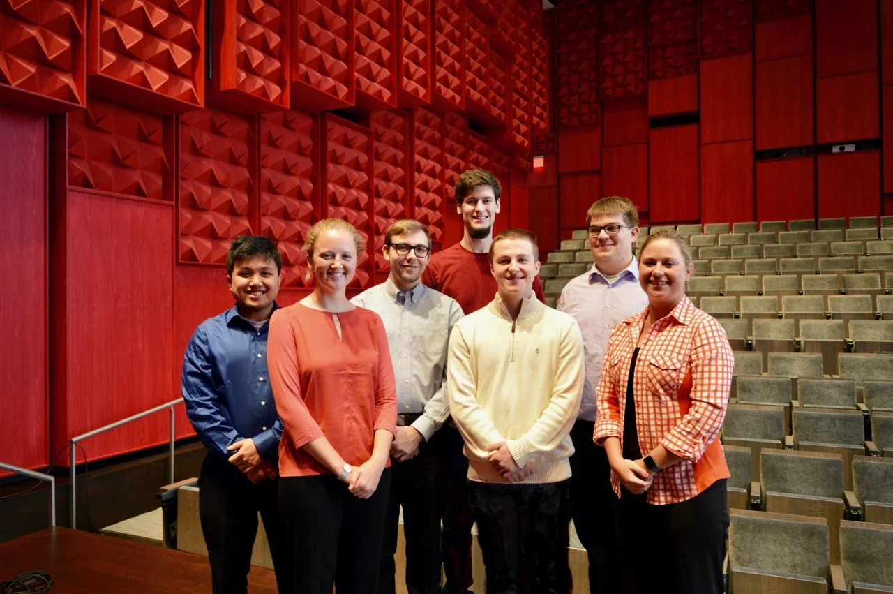 Left to Right: Kenken Gorder, Claire McCall, Lee Stickney, Joseph Arch, Jarrid Jaynes, Evan Fowler, and Aunna Marzen