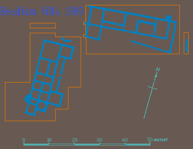 LINK - 'A villa in its Romano-British context. Case study: Beadlam, Yorks'. Plan: Beadlam Roman villa, Yorkshire. Source: http://roman-britain.co.uk/places/beadlam.htm , adapted from Britannia 1 1970 p 278 fig 5