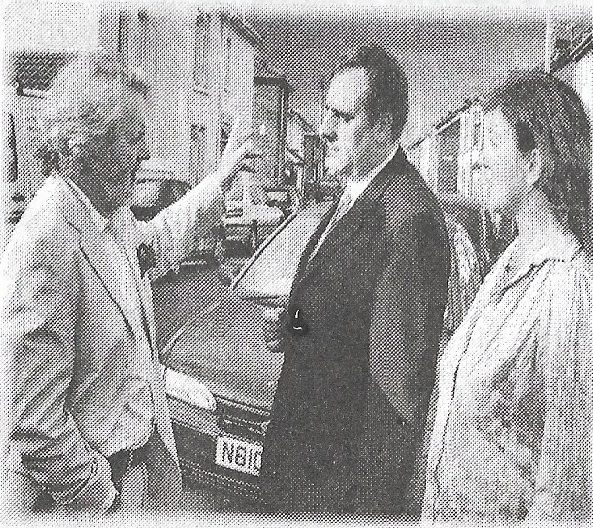 Rare photograph of Hancock, David and me together. In Fratton. Not a reconstruction.