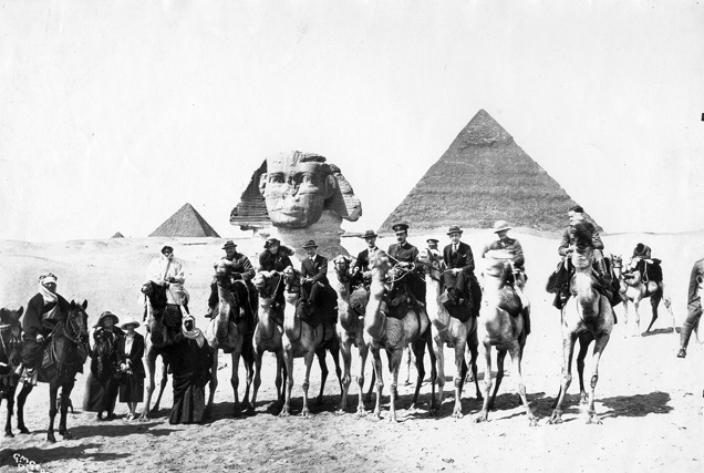 Cairo Conference 1921. Item F 3, Gertrude Bell Archive Newcastle University. Bell is the only woman on a camel. 
