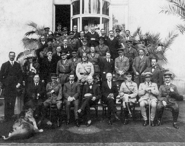 Cairo Conference 1921. Item F 5.1, Gertrude Bell Archive Newcastle University. Gertrude Bell is the only woman.