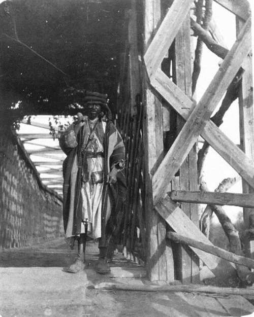 Gertrude Bell 1900, A129, Keeper of the Jordan Bridge. Gertrude Bell Archive Newcastle University