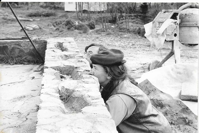 Harold and Lisa - hardly ever a dull moment at Henllys. Easter 1981