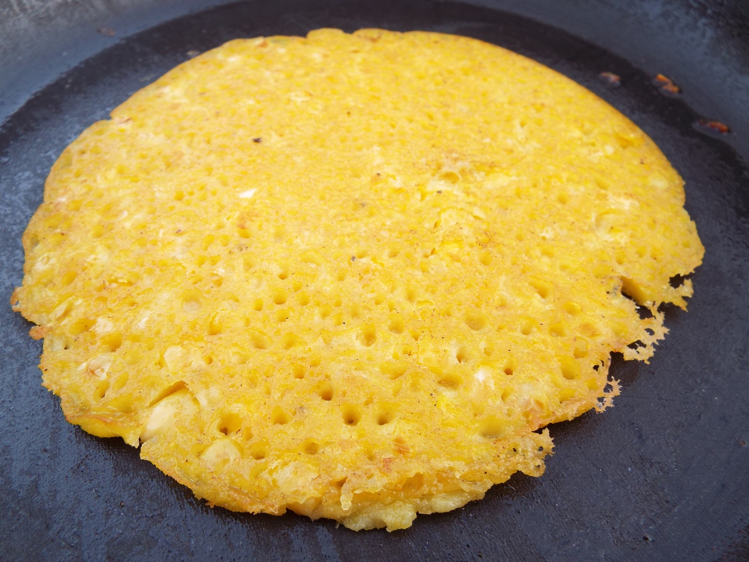 Cornmeal pancake