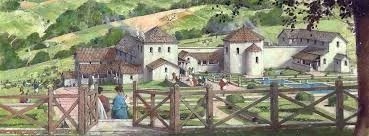 Idyllic image of Great Witcombe Roman villa (Credit: Historic England)