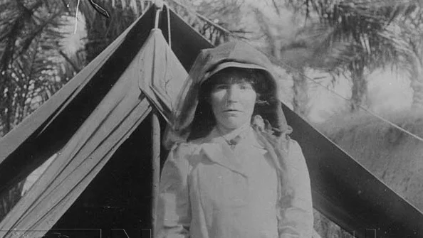 Gertrude Bell in the Middle East, just a few years prior to the outbreak of WW1