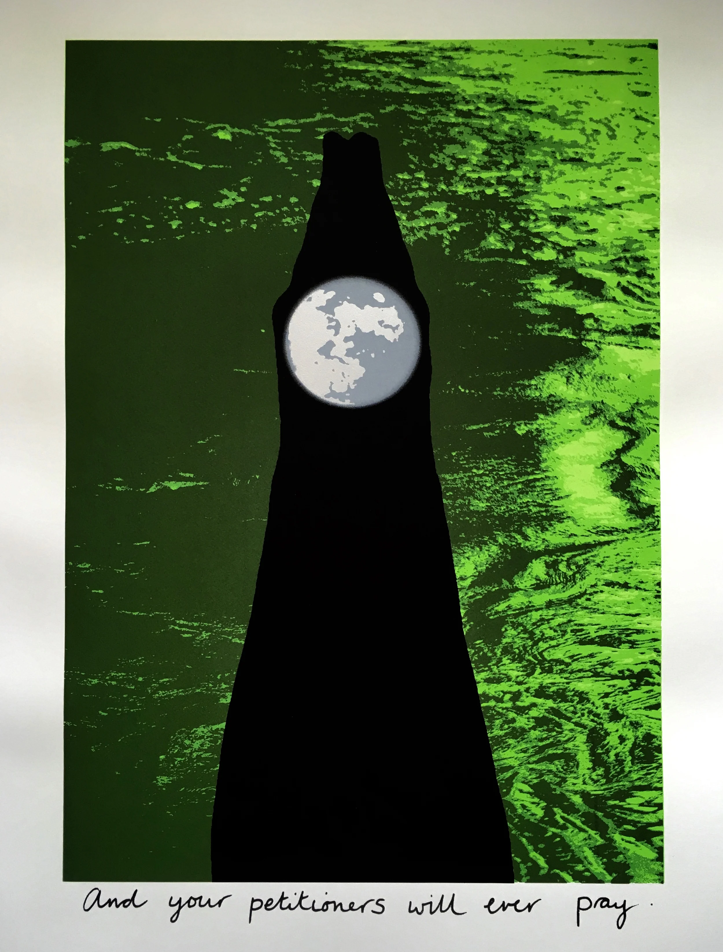And Your Petitioners Will Ever Pray; A contemporary screen print accompanying New Dawn, celebrating Women's Suffrage at the Houses of Parliament. By Mary Branson.