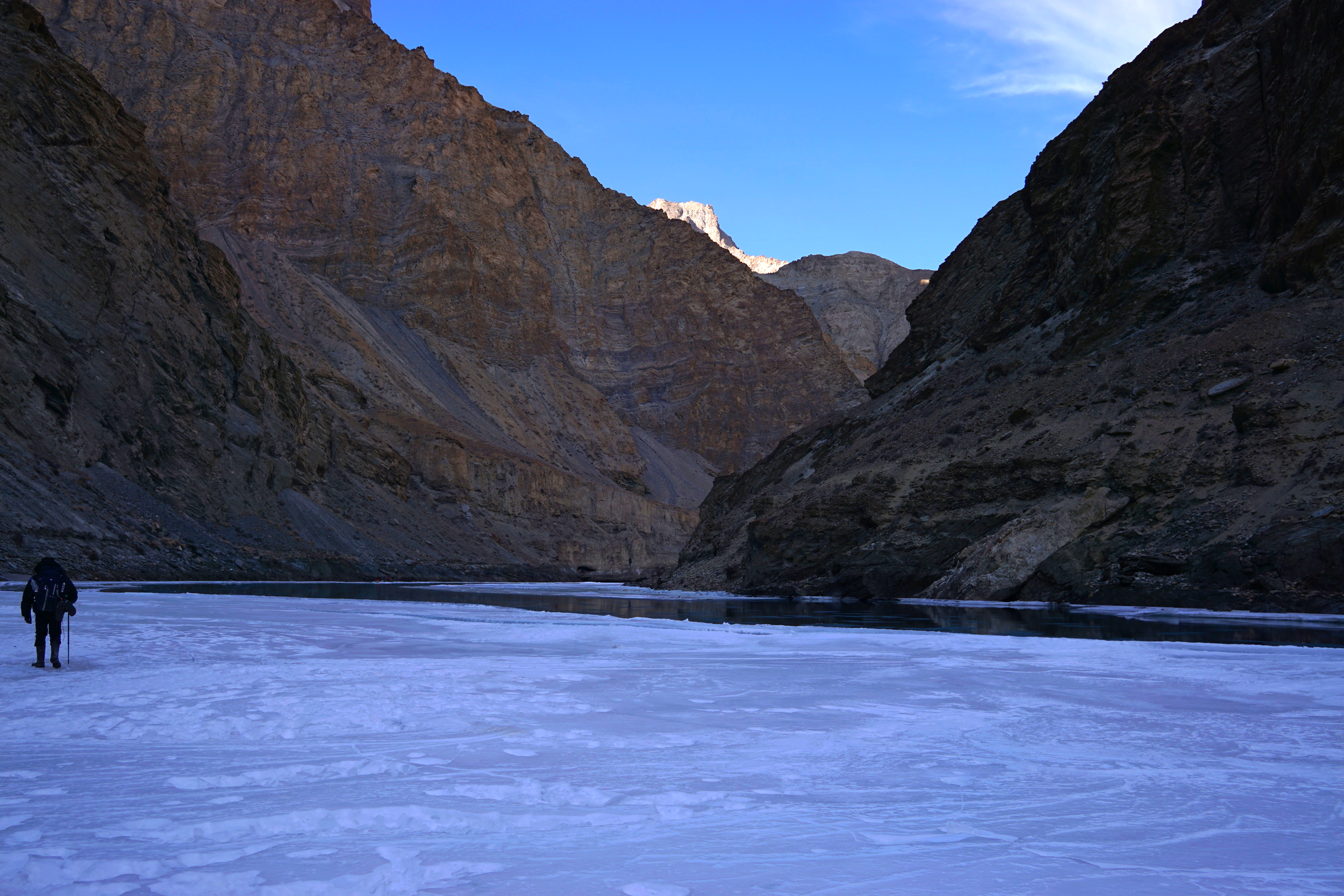 Darkness and desolation. I could get used to this during the chadar trek in ladakh